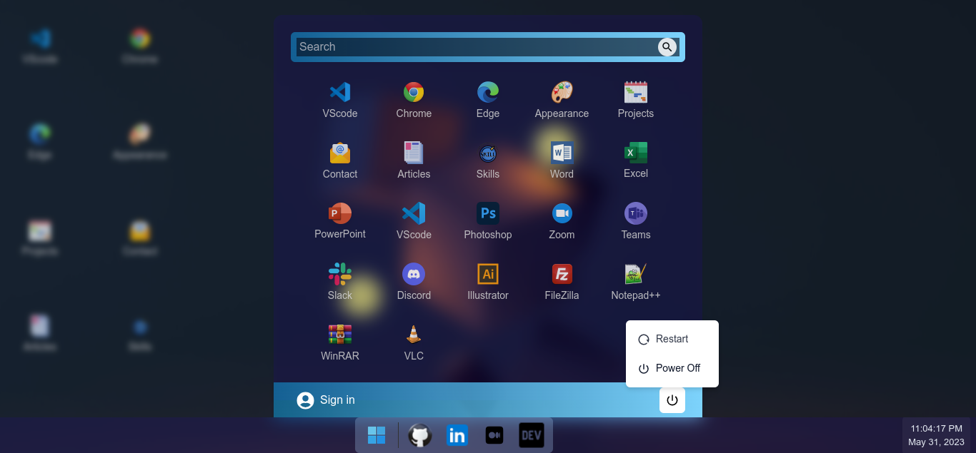 /projects/osportfolio/start-menu-overview.png